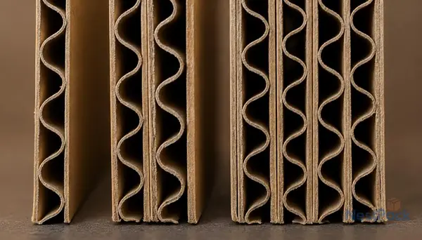 corrugated packaging prepared for dispatch