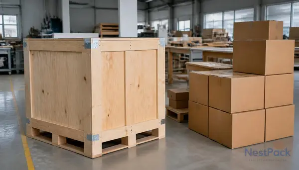 industrial equipment plywood packaging box