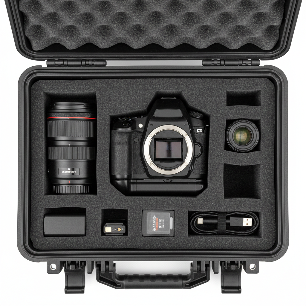 Camera & Broadcast Cases — protective hard plastic case with foam, NestPack India