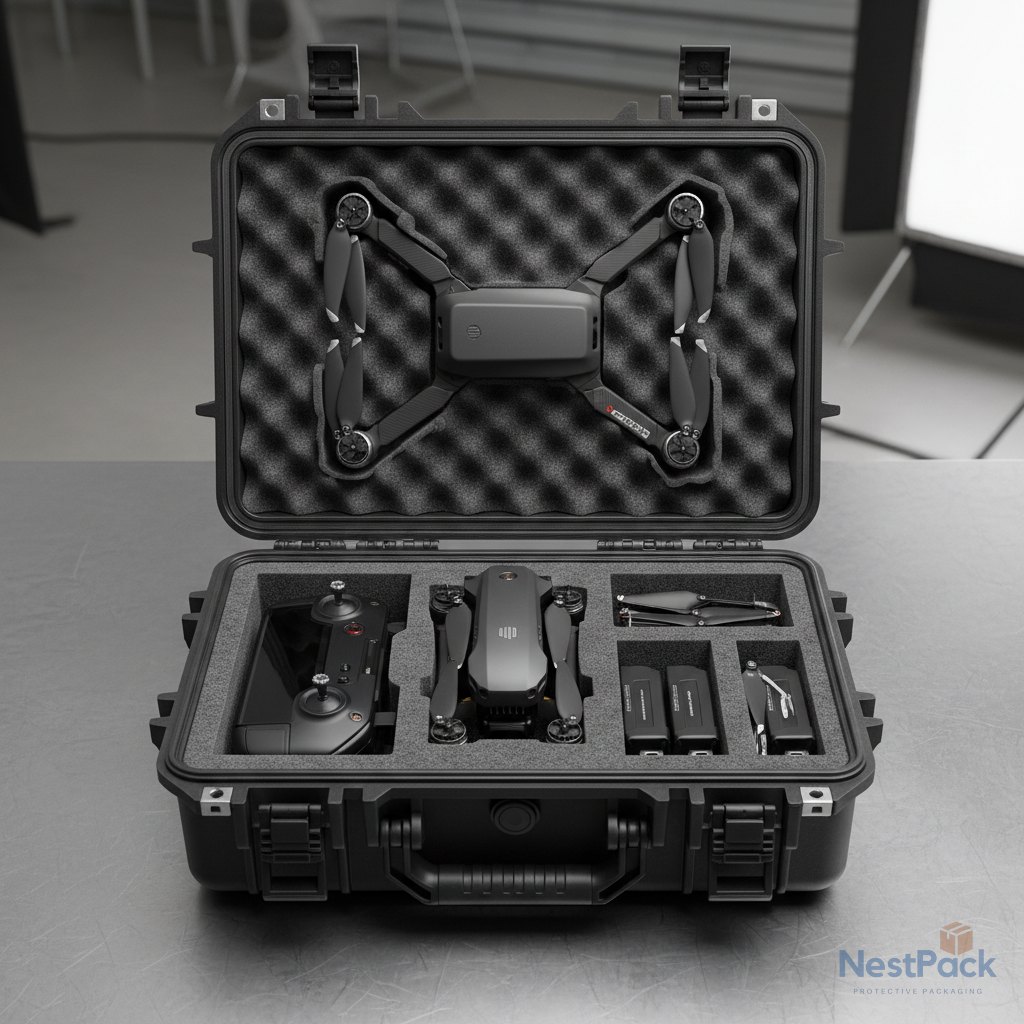 Drone & UAV Cases — protective hard plastic case with foam, NestPack India