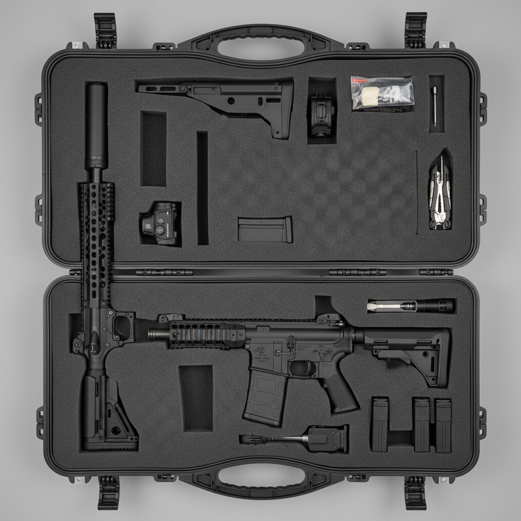 Long / Rifle Hard Cases — protective hard plastic case with foam, NestPack India