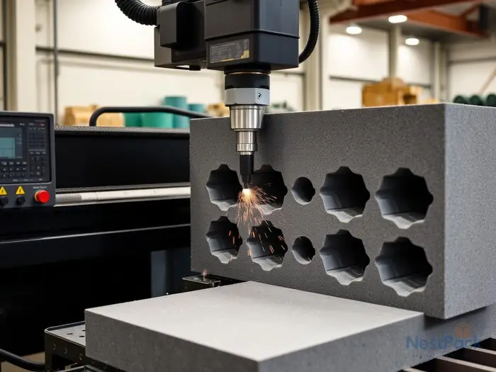 CNC foam cutting for protective packaging