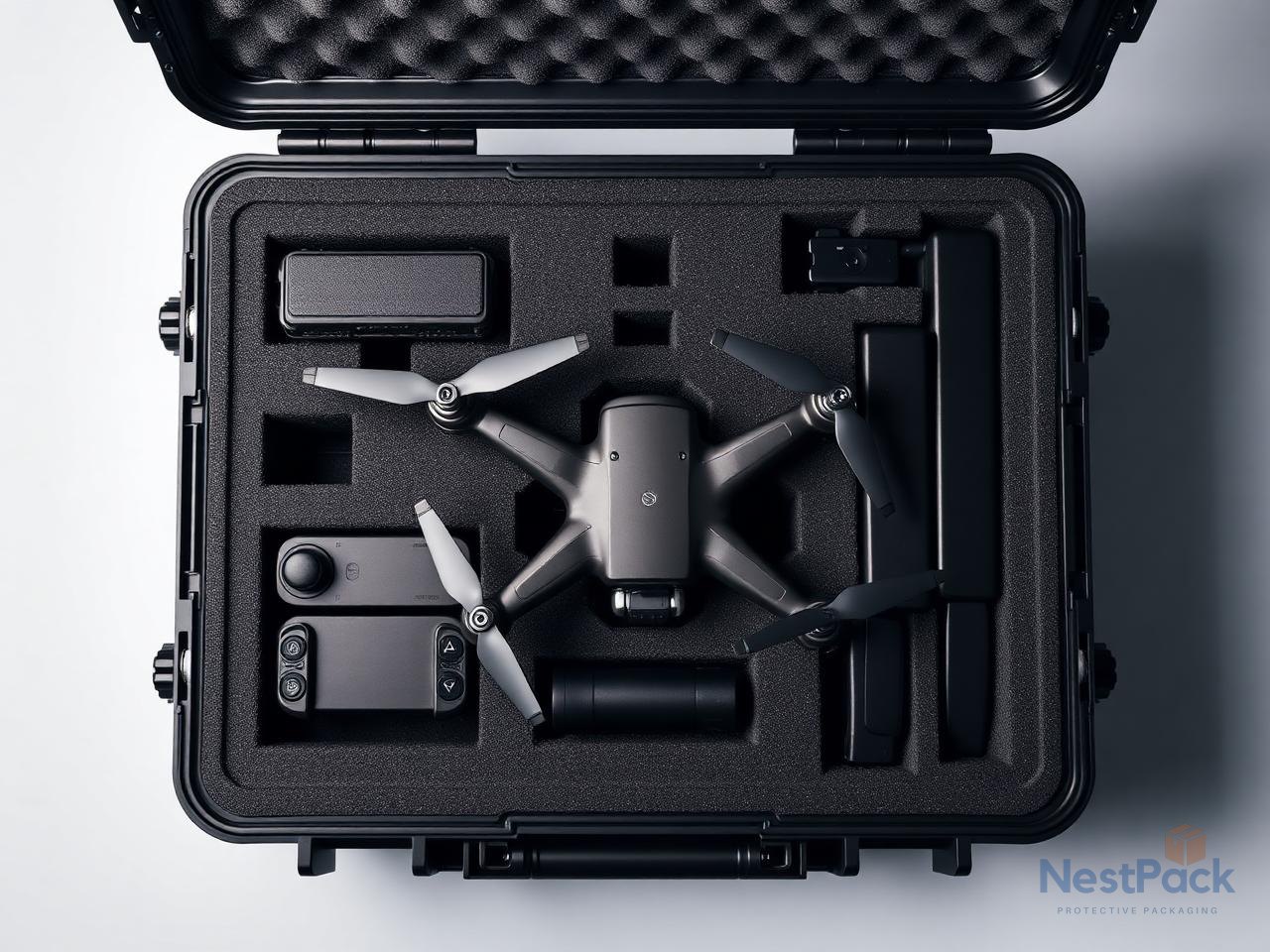 Drone hard case with CNC foam fitment