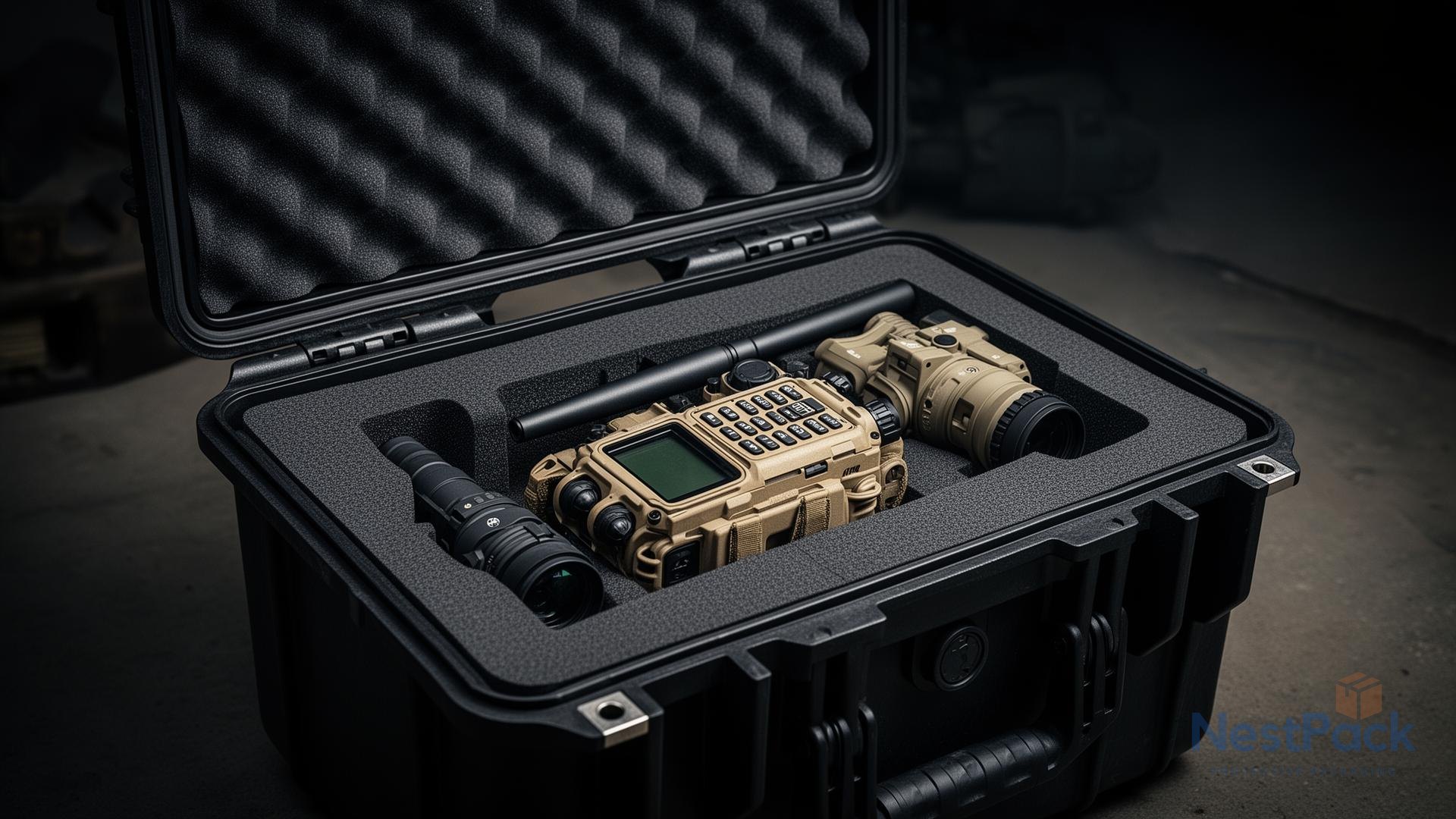 Foam fitment example for Protector-style 1150-equiv hard case
