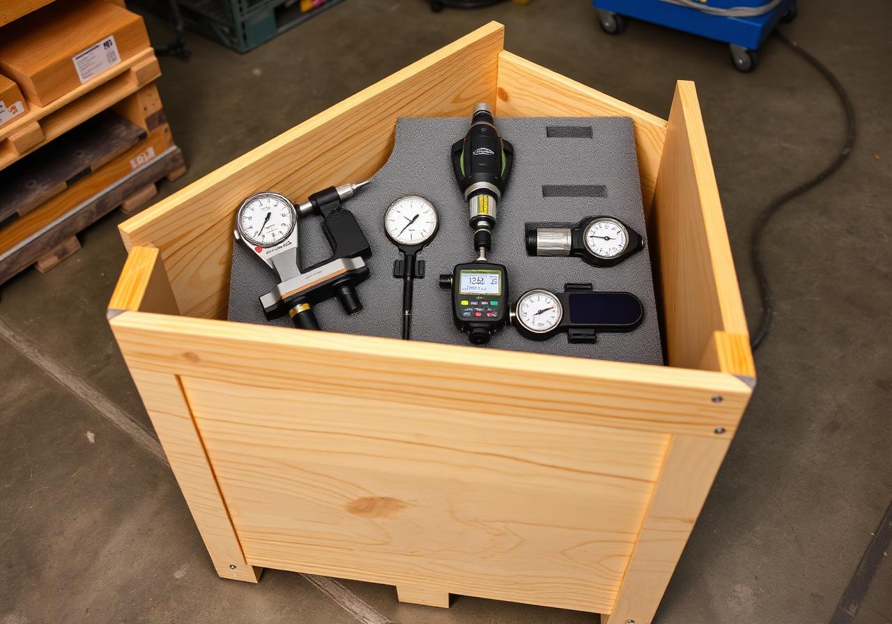 Industrial gauge crate