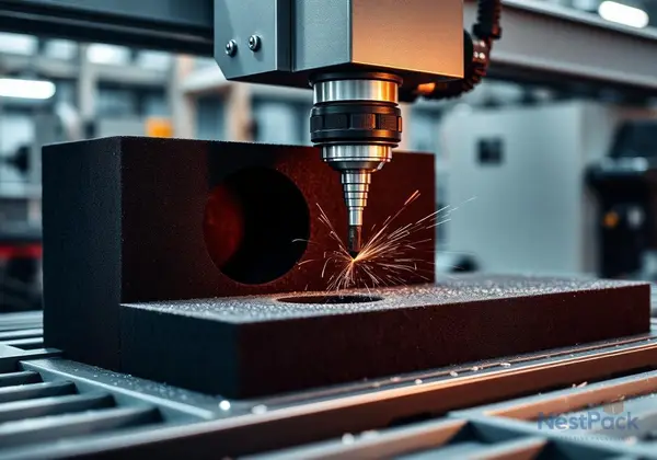 CNC cut foam tray for automotive components